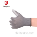 Hspax grau pu beschichtete mechanische ESD -Arbeitshandschuhe